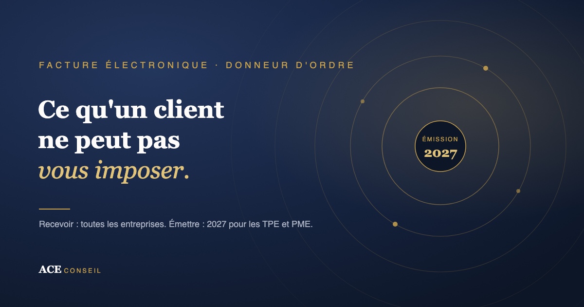 Ce qu'un donneur d'ordre peut exiger d'un sous-traitant en matière de facture électronique au 1er septembre 2026, et ce qu'il ne peut pas