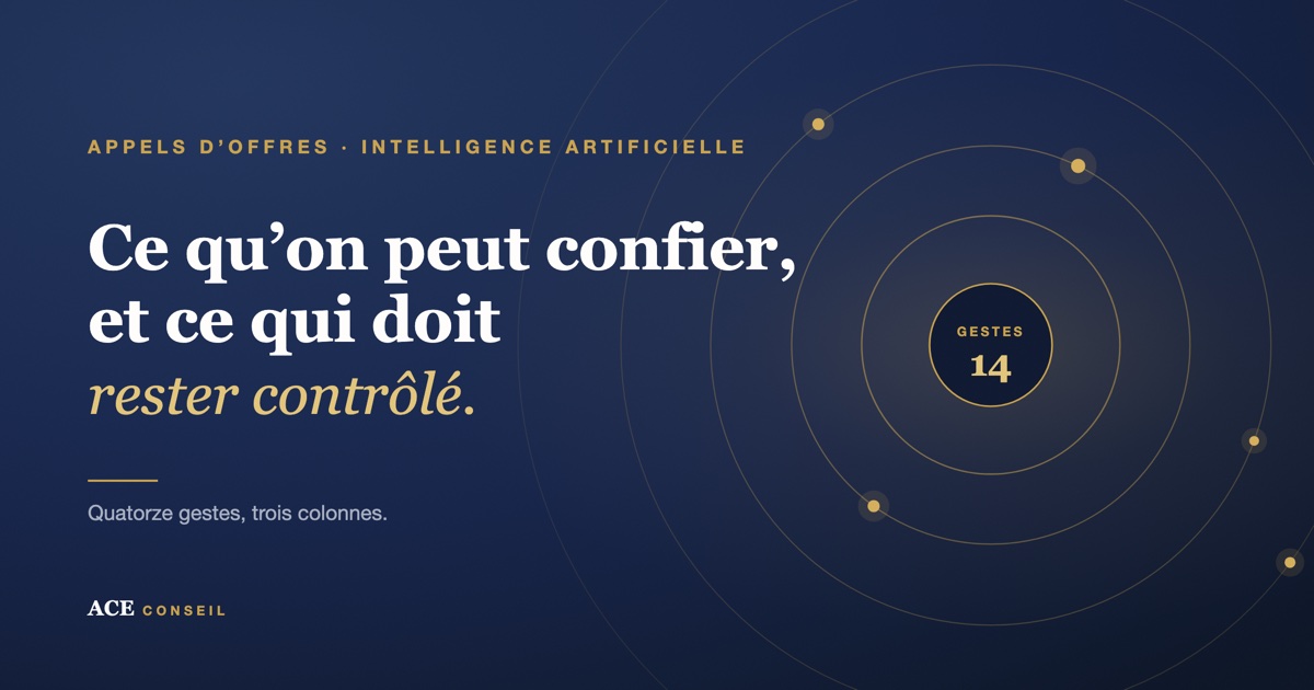 Ce qu’un agent peut préparer sur un appel d’offres, et ce que l’entreprise garde